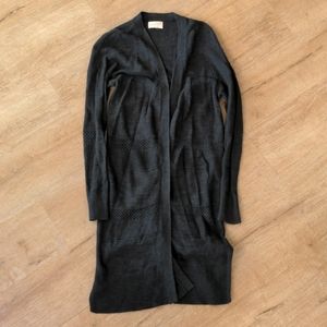 Black long cardigan
